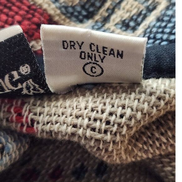 Fashion Bug Tapestry Jacket Women's 26/28W Southwest Aztec Open Front Boho VTG - Picture 6 of 6